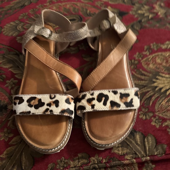 Diba True Accessories - Diba True Cheetah Print Strap On Sandals Fiesta Time Style 37851 size 7.5